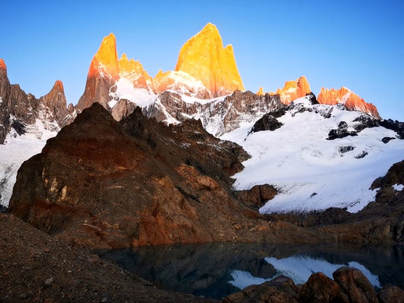 Amanecer en el Fitz Roy, destino post&nbsp;pandemia